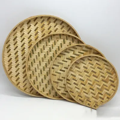 Non-porous Clip Half Bamboo Green Decoration