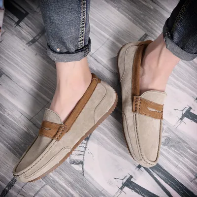 British trend casual men's shoes frosted low-top shoes
