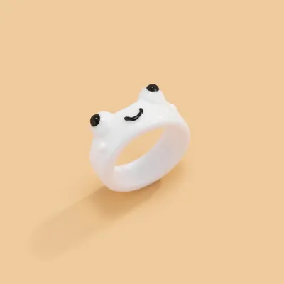 Three-dimensional Animal Color Resin Ring