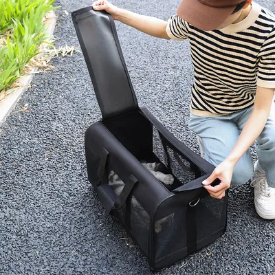 Dog Cat Carriers Bags Car Portable Transport Pet Bag Cage Portable Pet Foldable Outgoing Travel
