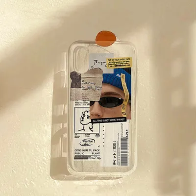 Fashion Simple Transparent Phone Case Cover