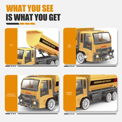 2025 Remote-controlled Engineering Vehicle Toys, Dump Truck Toys,Kids Gifts