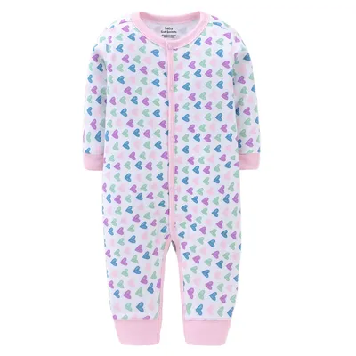 Pure cotton flat foot one-piece baby romper