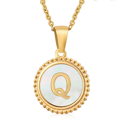 Fashion Stainless Steel Letter Necklace Female
