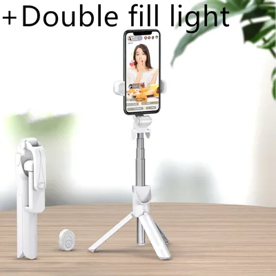 Selfie stick mobile phone live support