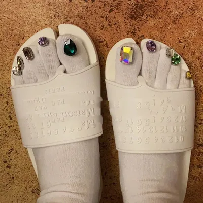 Women's Creative Diamond Nail Enhancement Socks