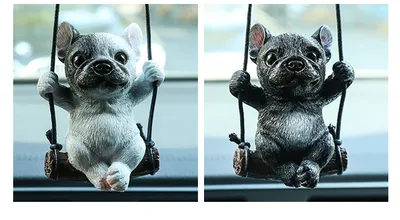 Bulldog Automobile Hanging Ornament Rearview Mirror