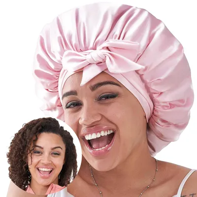 Silk Bonnet, Satin Hair Bonnet For Sleeping For Wavy Curly Natural Hair