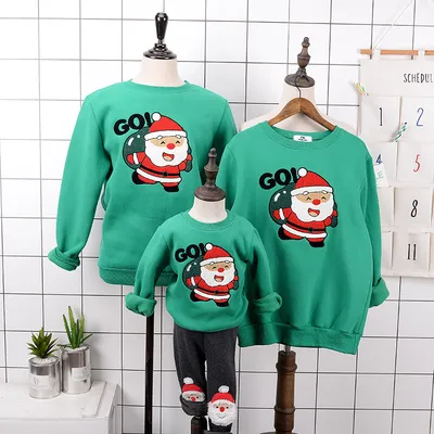 Parent-child Plus Cashmere Round Neck Sweater