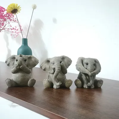 Three Is Not Like To Say Listen To Resin Crafts Home Decorations