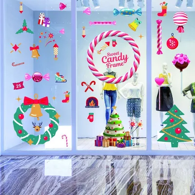 Creative Candy Christmas Stickers