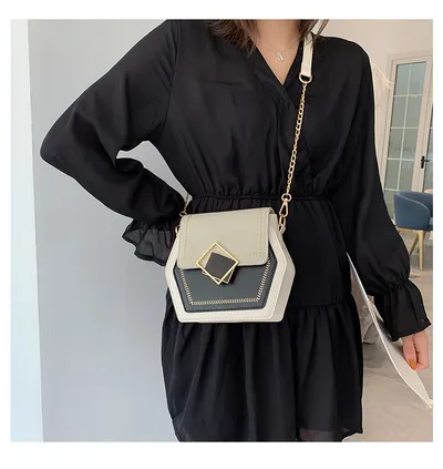 Matte leather shoulder bag