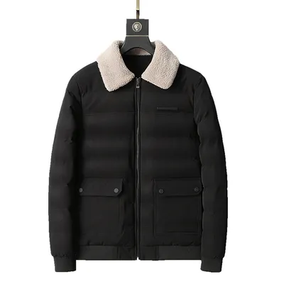 Men's Youth Fur Collar Warm Padded Coat