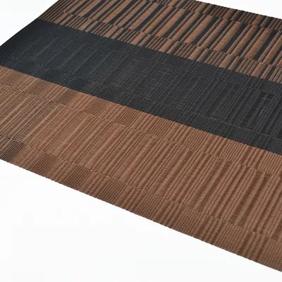 Plain Rectangular PVC Woven Tableware Western-style Placemat