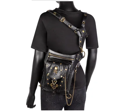 A steampunk retro cross-body bag for women