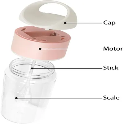 Automatic Shaker Rechargeable Portable Quiet Milkshake Cup Electric Shake Bottle Leak-proof Blending Milk Cup Kitchen Gadgets