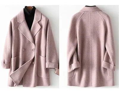 Women's Fashion New Woolen Mid-length Coat