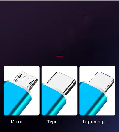 Multifunctional Three-in-one Streamer Data Cable USB Fast Charge