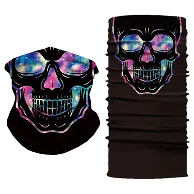 High Quality Digital Printing Multifunctional Towel Skull Sunscreen Cycling Mask Scarf