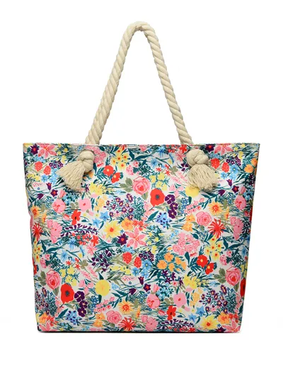 Only Self Pickup---Art Flower Pattern Beach Bags For Women, Beach Bag Tote Waterproof Sandproof, Beach Bags For Women