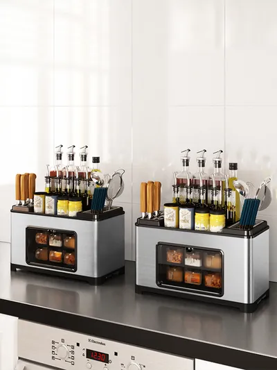 Stainless Steel Kitchen Condiment Storage Rack