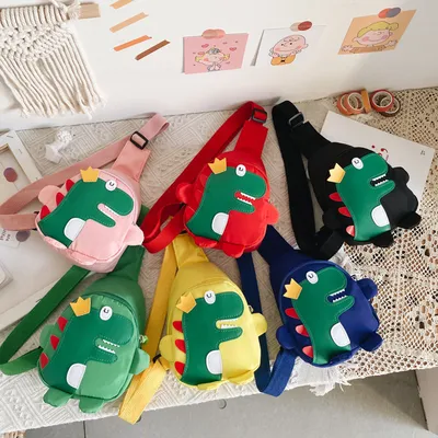 Cute cartoon dinosaur messenger bag