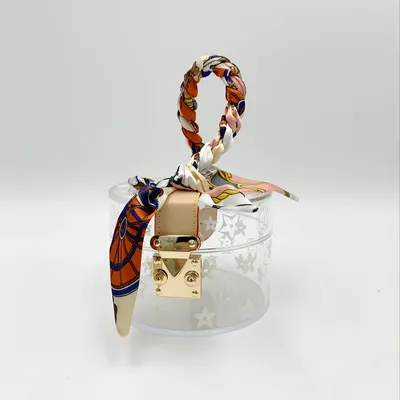 New summer round box transparent bag