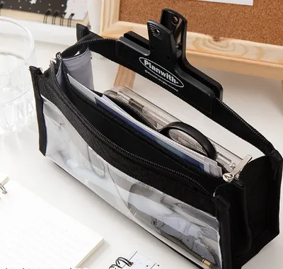 Large Capacity Six-layer Transparent Pen Bag Stationery For Primary School Students