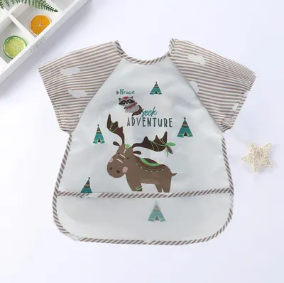 Catch The Rice Pocket Baby Top Up Children's Coat Bib
