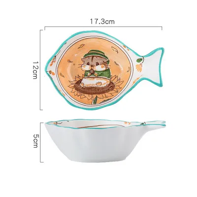 Home Large Nordic Steamed Fish Plate Microwave Available