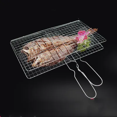 Home Fashion Stainless Steel Grilled Fish Clip