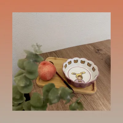 Ceramic Cartoon Cute Fruit Girl Salad Bowl