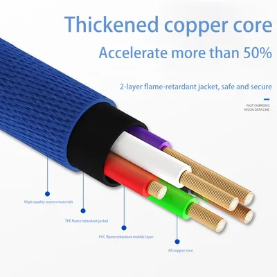 Mobile Phone Elbow Fast Charging Data Cable