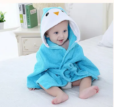 Cartoon Cute Animal Modeling Baby Bath Towels Baby Bathrobes Cotton Children's Bathrobes Baby Hooded