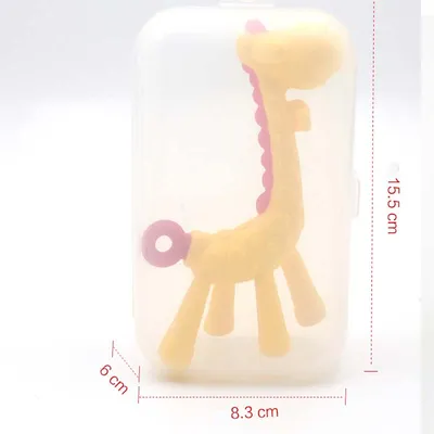 Giraffe Silicone Baby Molar Stick Teether Toy