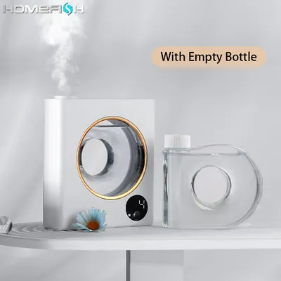جهاز صغير أوتوماتيكي للعلاج بالروائح العطرية، يُثبت على الحائط، مناسب للاستخدام المنزلي والفندقي، مع موزع بخور قابل للشحن وبخاخ للزيوت العطرية.