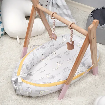 Animal Series Cotton Crib Middle Bed Dark And Stain Resistant