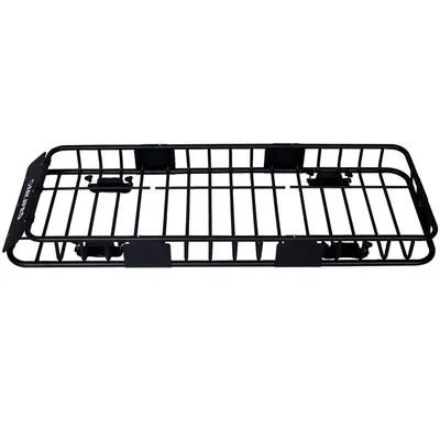 Roof Luggage Rack Basket, 64 Inch Black Steel