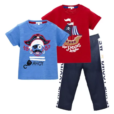 Spring And Summer Baby Clothes Three-piece Romper Suit