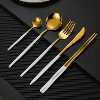 Household Stainless Steel Chopsticks Portuguese Tableware