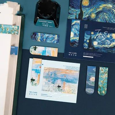 Van Gogh Art Handbook DIY Decorative Book Clip Fridge Magnet