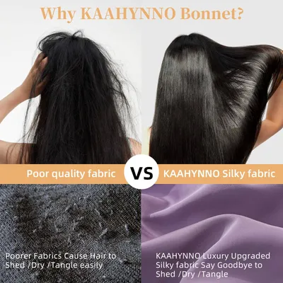 Silk Bonnet, Satin Hair Bonnet For Sleeping For Wavy Curly Natural Hair