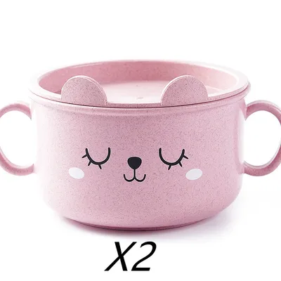 Thickened cartoon bowl with lid
