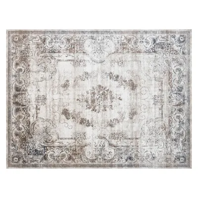 6x9 Boho Area Rug, Machine Washable Carpet For Living Room, Bedroom, Dining Room, Kitchen, Home Office, Brown