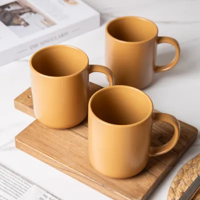 12-Piece Stoneware Dinnerware Sets With Mugs  Microwave & Dishwasher Safe Non-Toxic Dinner Plates Bowls Set  Stackable Matte Glaze Kitchenware For 3