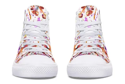 Printed Couple High-top Canvas Shoes
