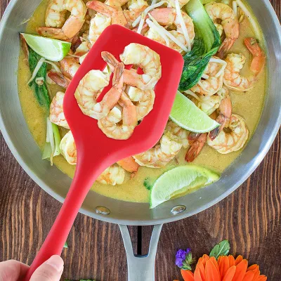 Silicone Kitchenware Non-Stick Cookware Kitchen Utensils Set Spatula Shovel Egg Beaters Silicone Handle Cooking Tool Set