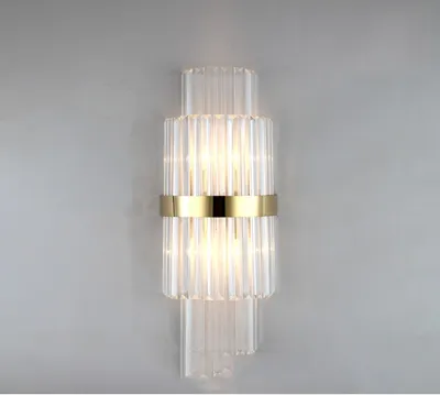 Modern Living Room Light Luxury Crystal Creative Wall Lamp