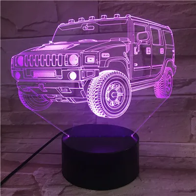 Gift Atmosphere Creative Bedroom Night Light 3D Light Touch