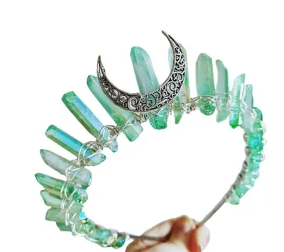 Electroplating multicolored wizard crown hair band